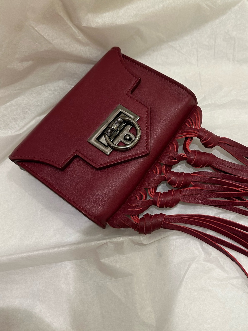 Reece Hudson “Rider” Mini Fringe Crossbody Bag